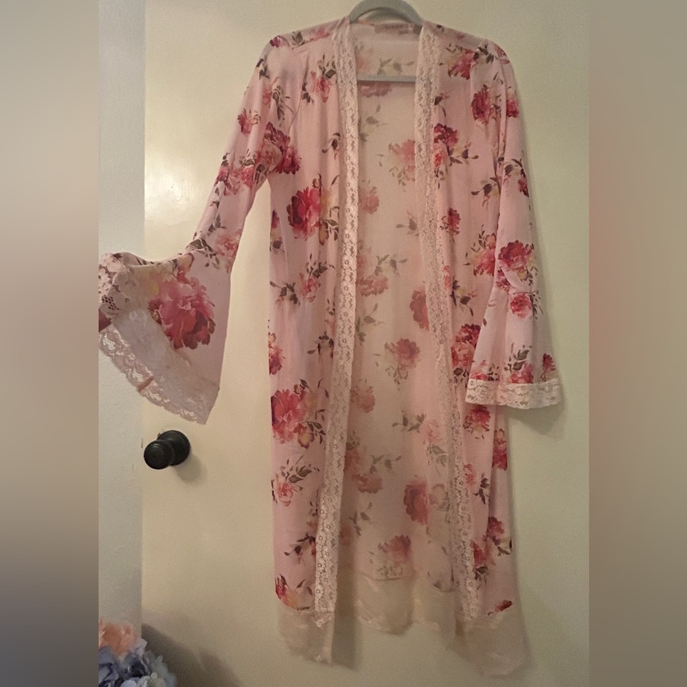 CoCo&Shay Peachy Pink Rose sheer Lace